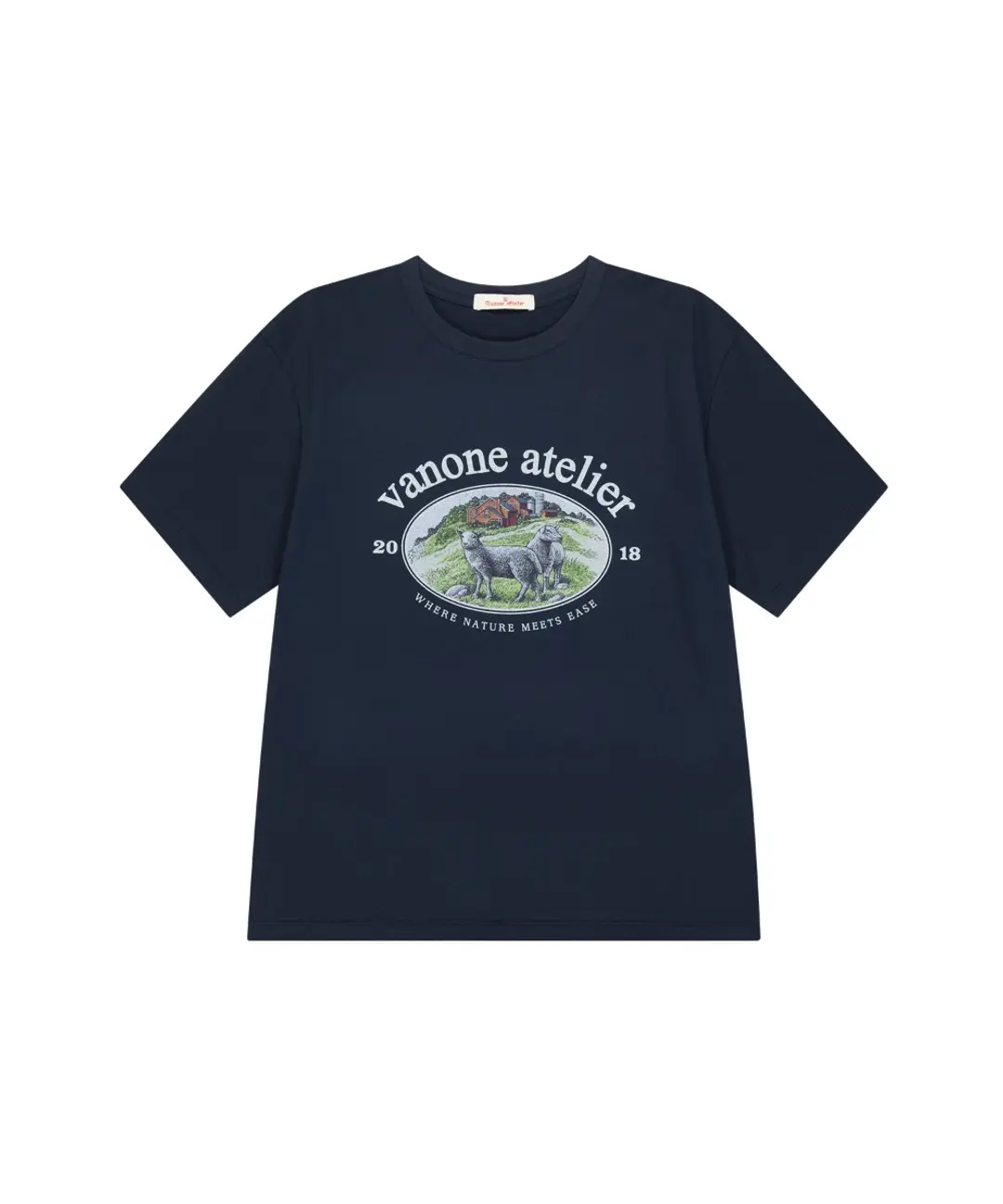 반원 아뜰리에 A3510 Nature heritage 티셔츠_Navy 상품 이미지 1