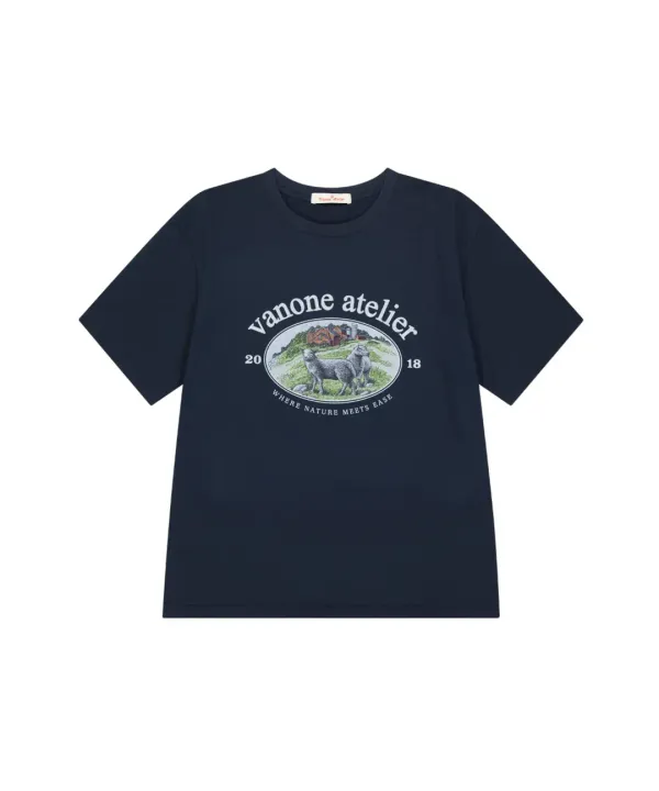 A3510 Nature heritage 티셔츠_Navy