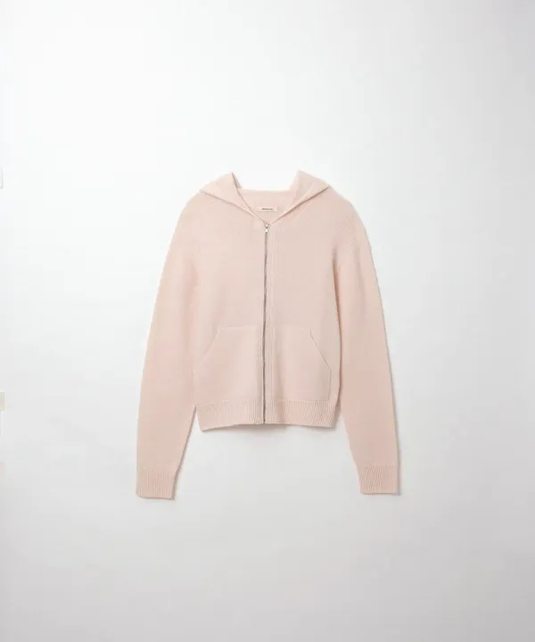 홀가먼트 후디 집업 (rose water)
