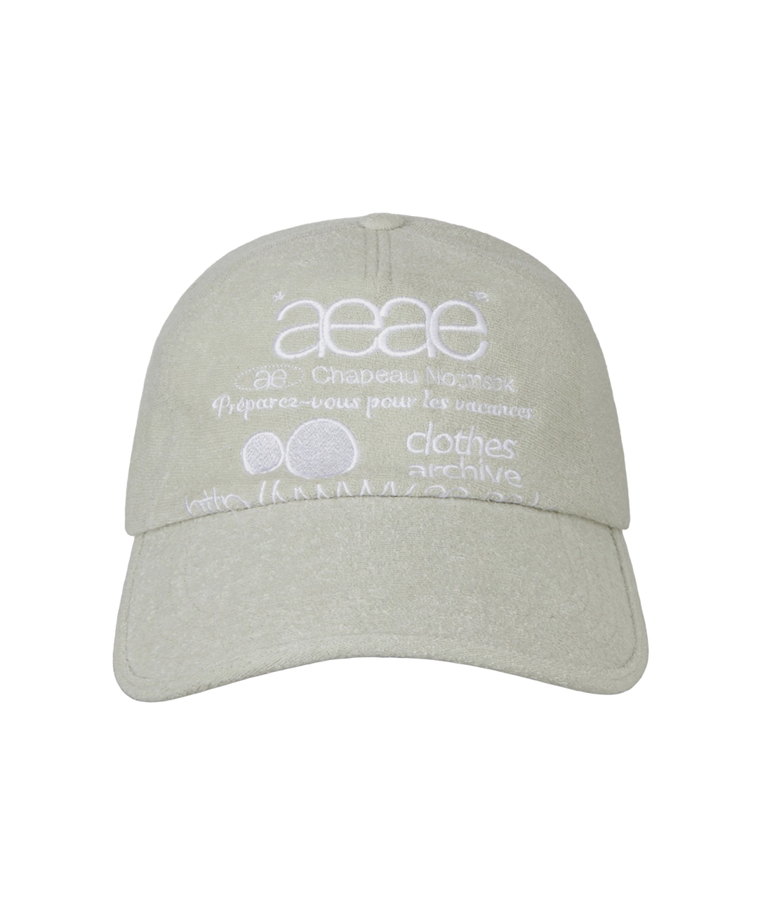 에이이에이이 WEB LOGO FLEECE CAP [BEIGE] 상품 이미지 2