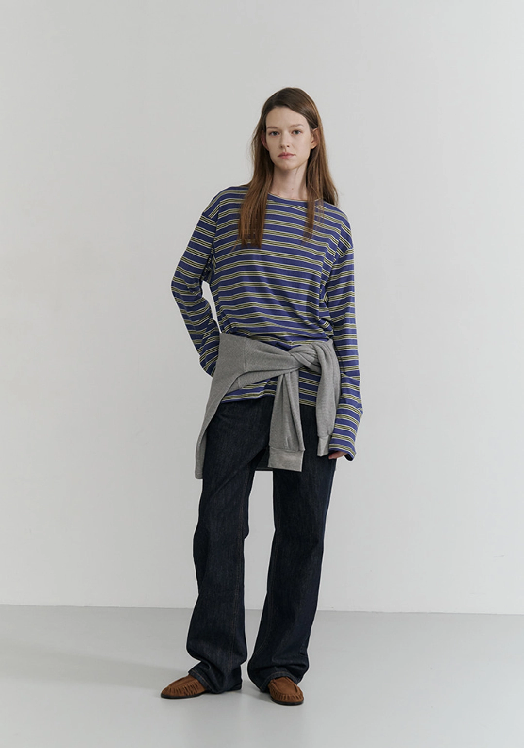 이브세이지 Stripe long sleeve (Blue) 상품 이미지 2