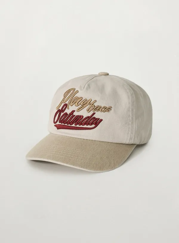 90s Playback Contrast Ball Cap - Beige