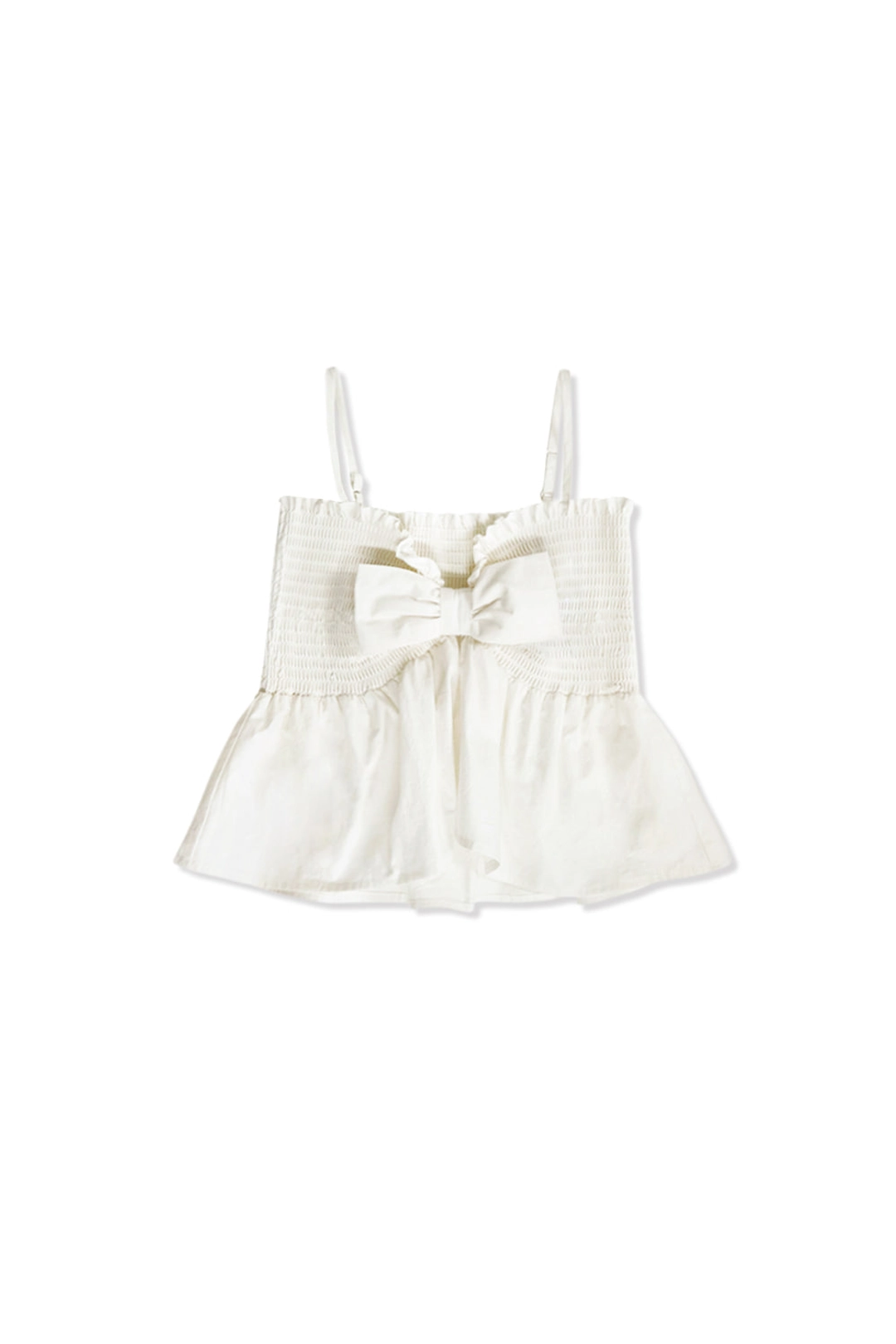 위드아웃썸머 Ribbon smoke sleeveless_ivory 상품 이미지 3