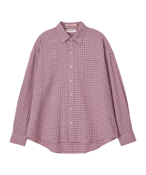 Sarah Check Shirt-Pink