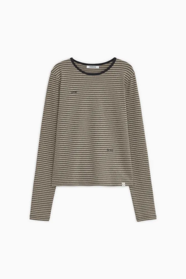 [9/18 예약배송] LETTERING LOGO LONG SLEEVE, BROWN