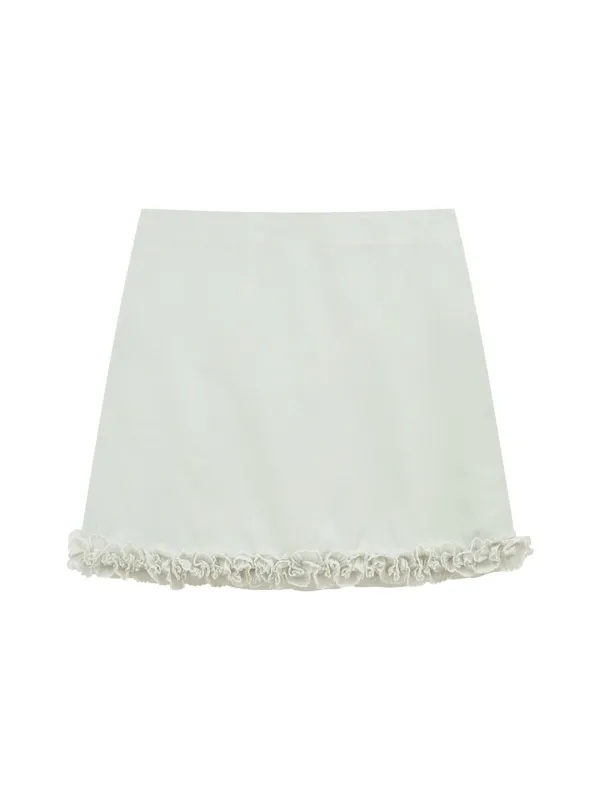 DOUBLE LAYER LACE SKIRT (MINT)