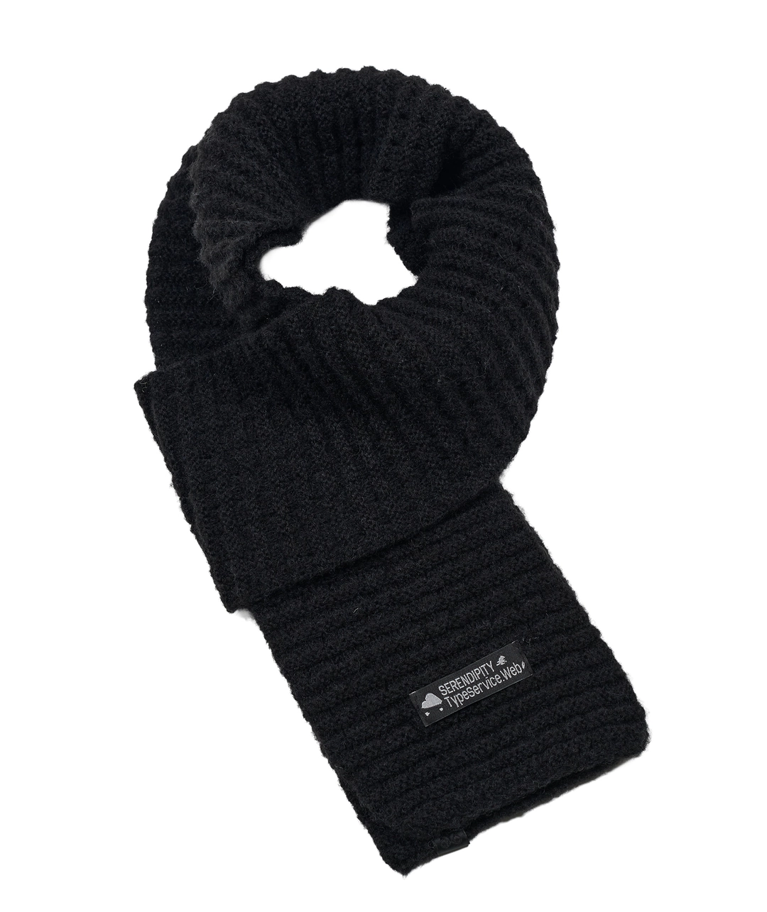타입서비스 Textured Clean Scarf [Black] 상품 이미지 3