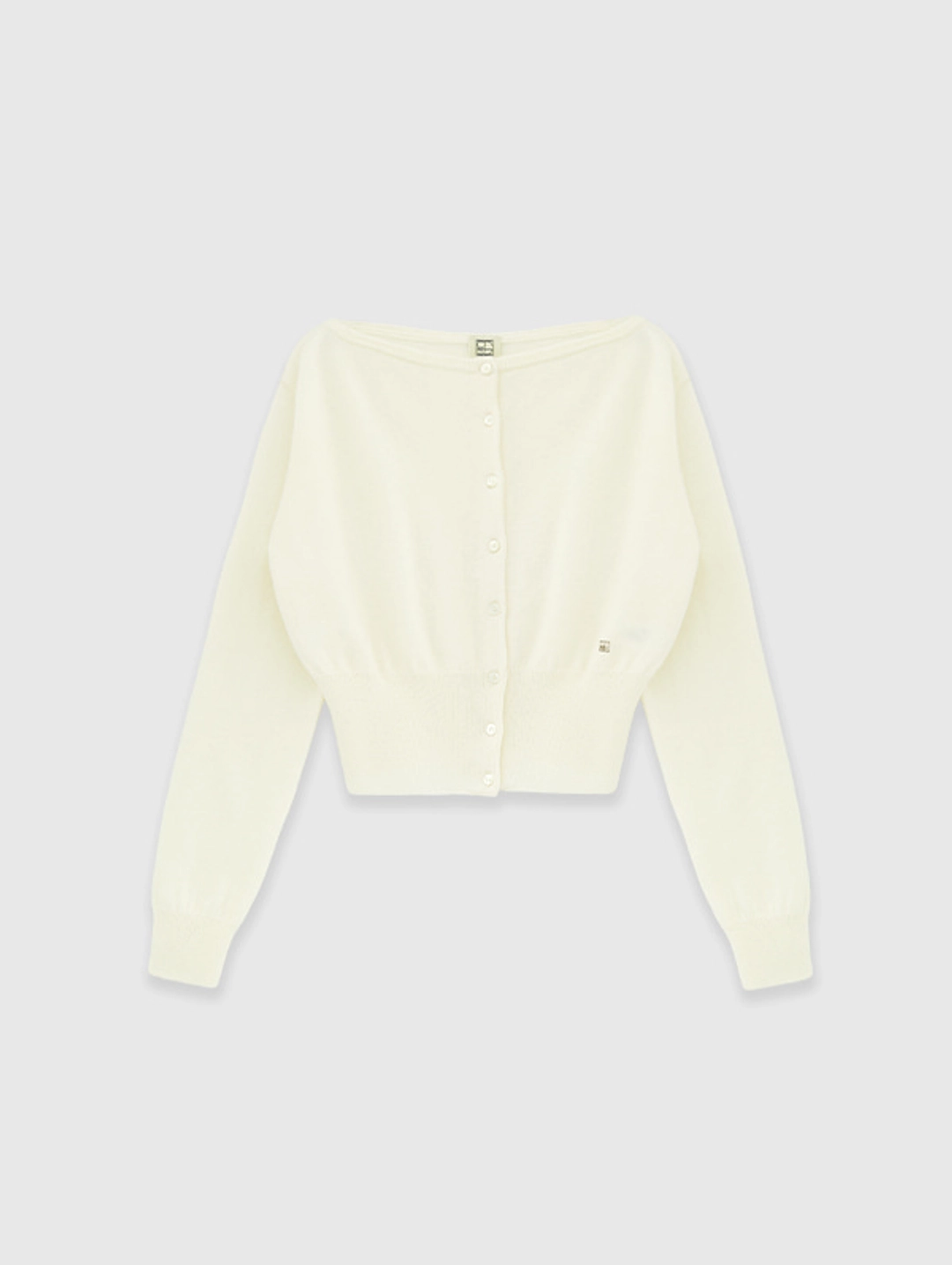 오디에스 Soft Wool Boatneck Cardigan (Ivory) 상품 이미지 1