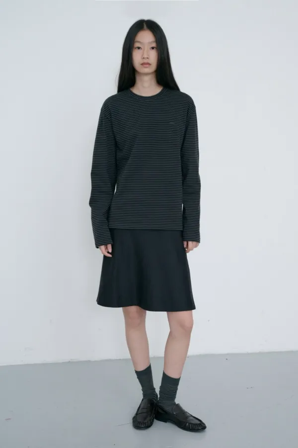 UNISEX CASHMERE V-NECK SWEATER OLIVE GREEN_UDSW6C111E1
