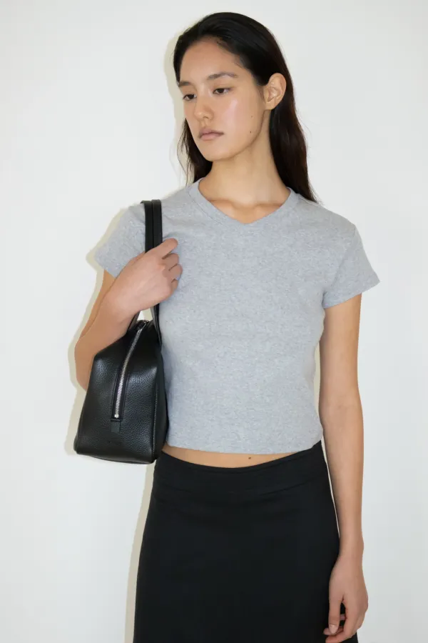 Leather Bowling Bag (Black)