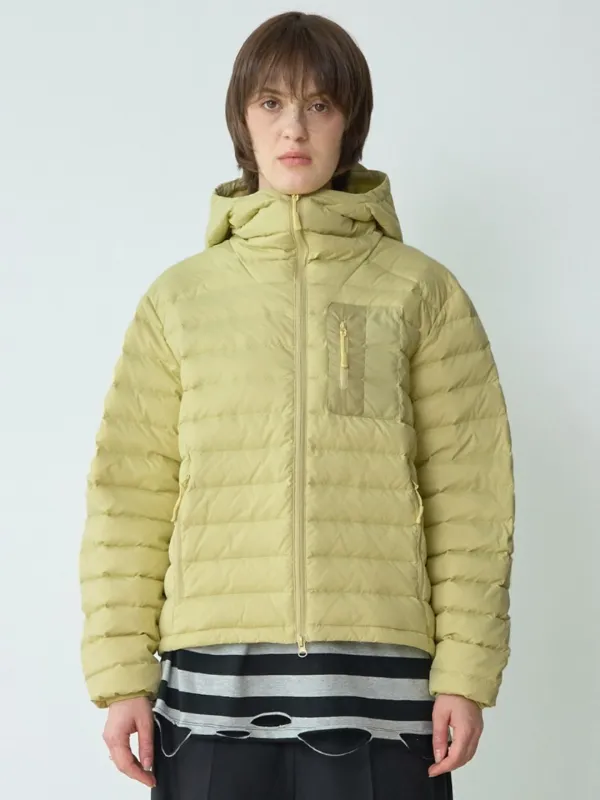 Light Hooded Down Jacket [Pale Yellow]