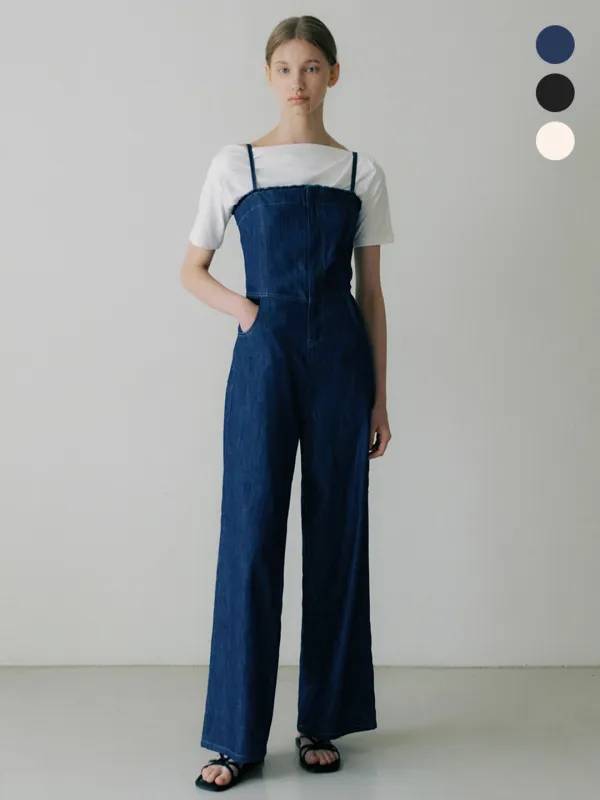 comos 901 rough denim jumpsuit (3color)