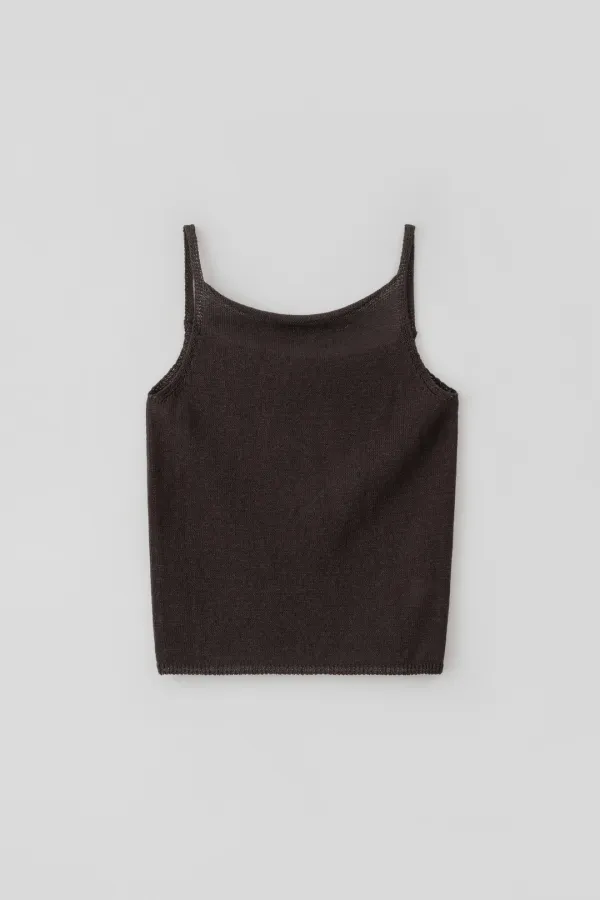 Hanji Sleeveless Top_Brown