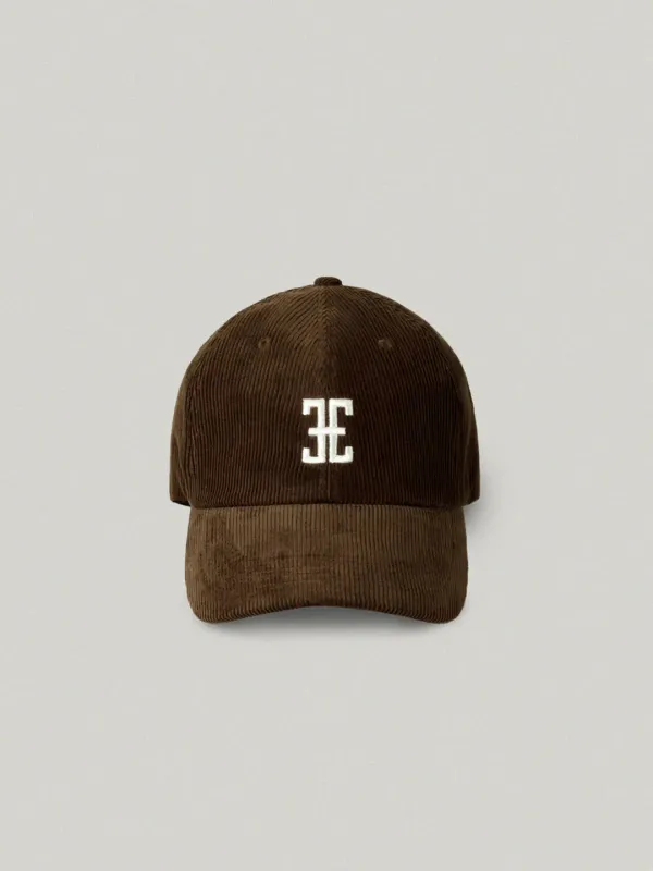 Classic Logo Corduroy Ball Cap - brown클래식 로고 코듀로이 볼캡
