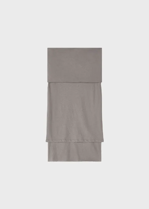 Stacked Cotton Skirt Gray - Practical and Realistic