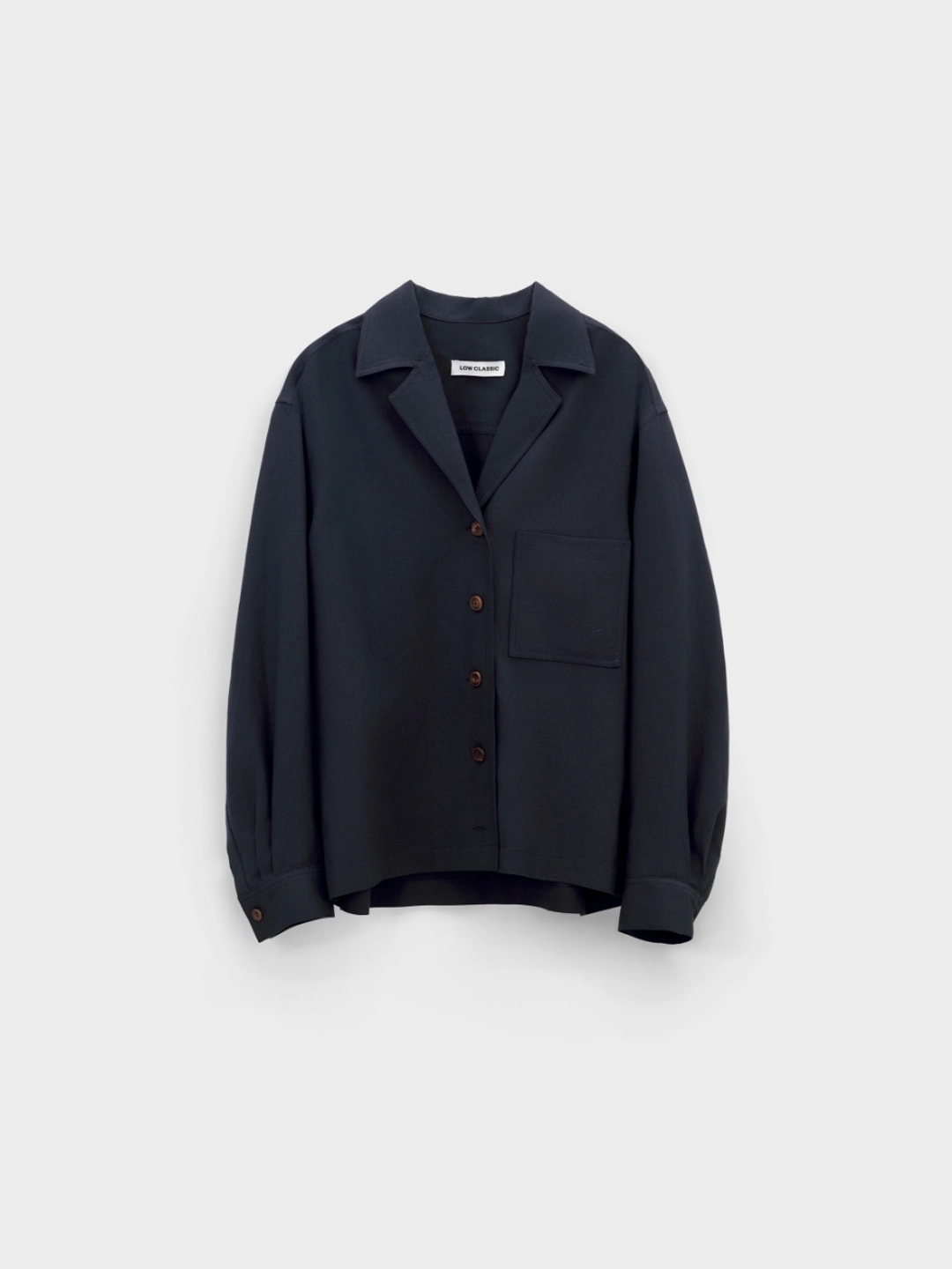 로우클래식 Open Collar 2-Way Shirt_Navy 상품 이미지 1