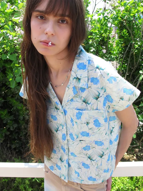 MINI HAWAIIAN SHIRT_SKY BLUE