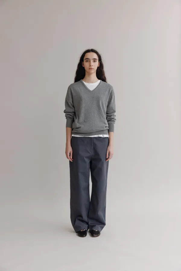 Cotton carpenter pants (Washed blue)