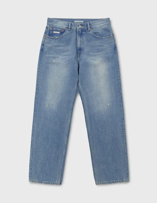 CREST VTG WASHED DENIM PANTS / Indigo