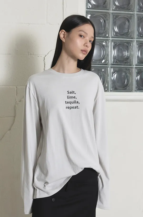 GRAPHIC BOX TEE - LIGHT GREY