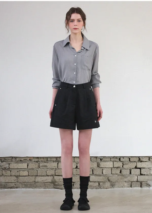  [25-36]  Esme Lace Point Short Pants  에즈미 레이스 포인트 숏 팬츠 (봄-가을-여름-데일리룩-출근룩-오피스룩-데이트룩-캐주얼룩-유니크-숏팬츠-로우라이즈-레이스-절개-빅사이즈-자체제작) 