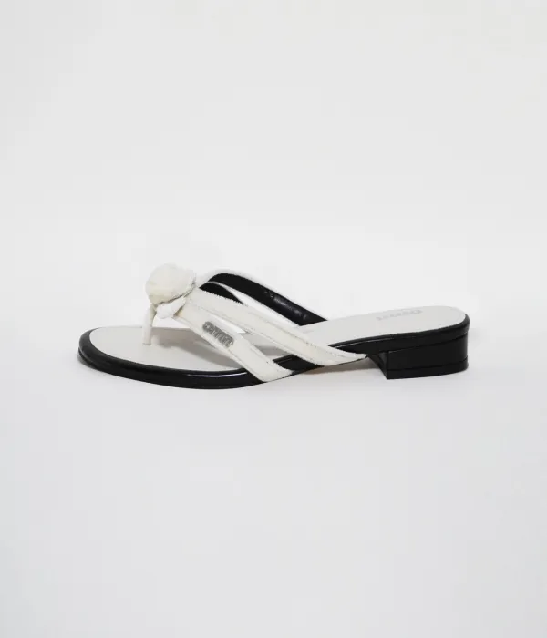 omn rose velvet sandal _Cream