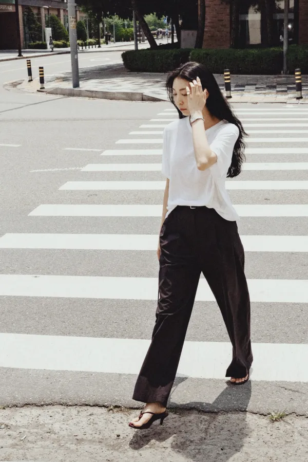 24983_Natural Linen slub short sleeve T
