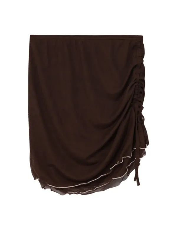 AMOUR SKIRT_BROWN