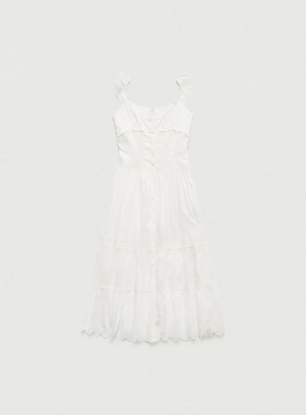 Caron Tiered Sleeveless Dress_White