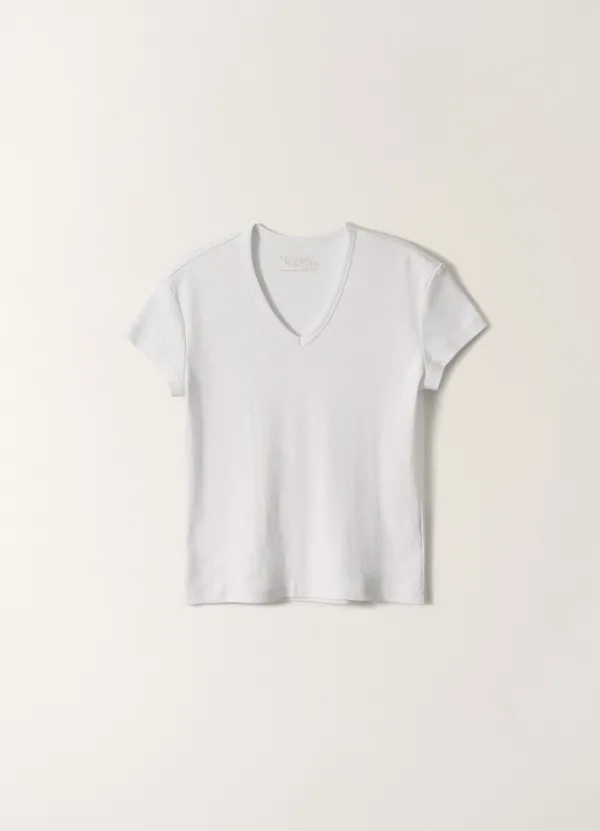 3RD / 90s v-neck t-shirt (White)