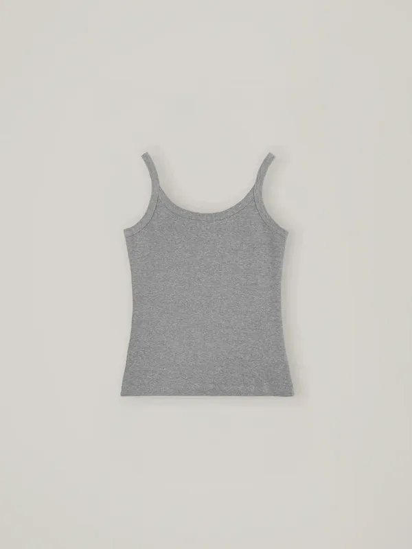 Basic sleeveless top - Gray