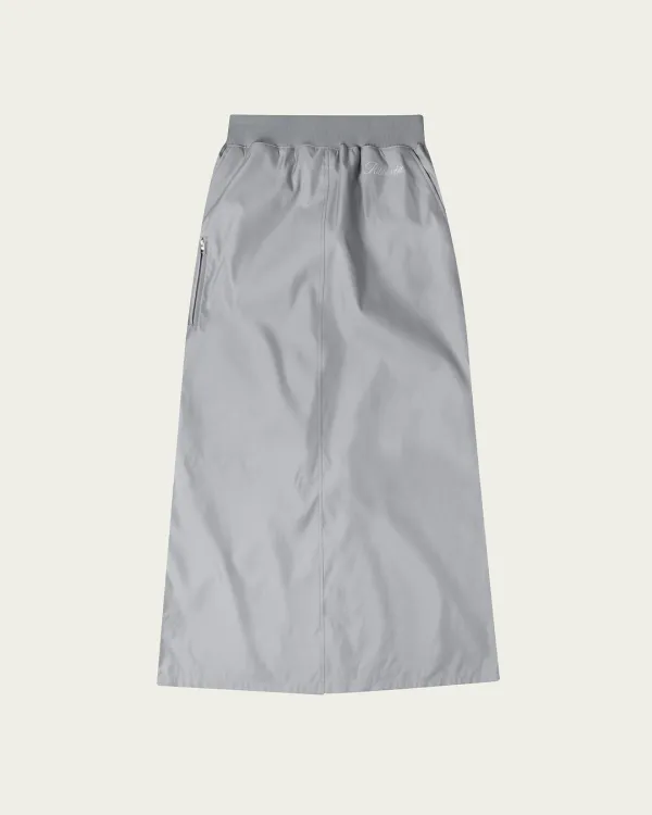 (4차) Band Nylon Skirt - Silver