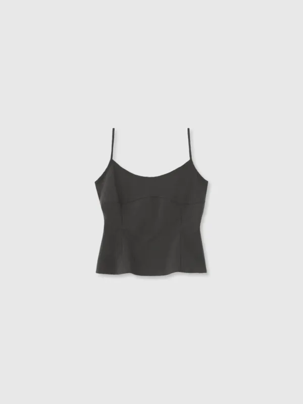 Slim tr sleeveless top (Gray)