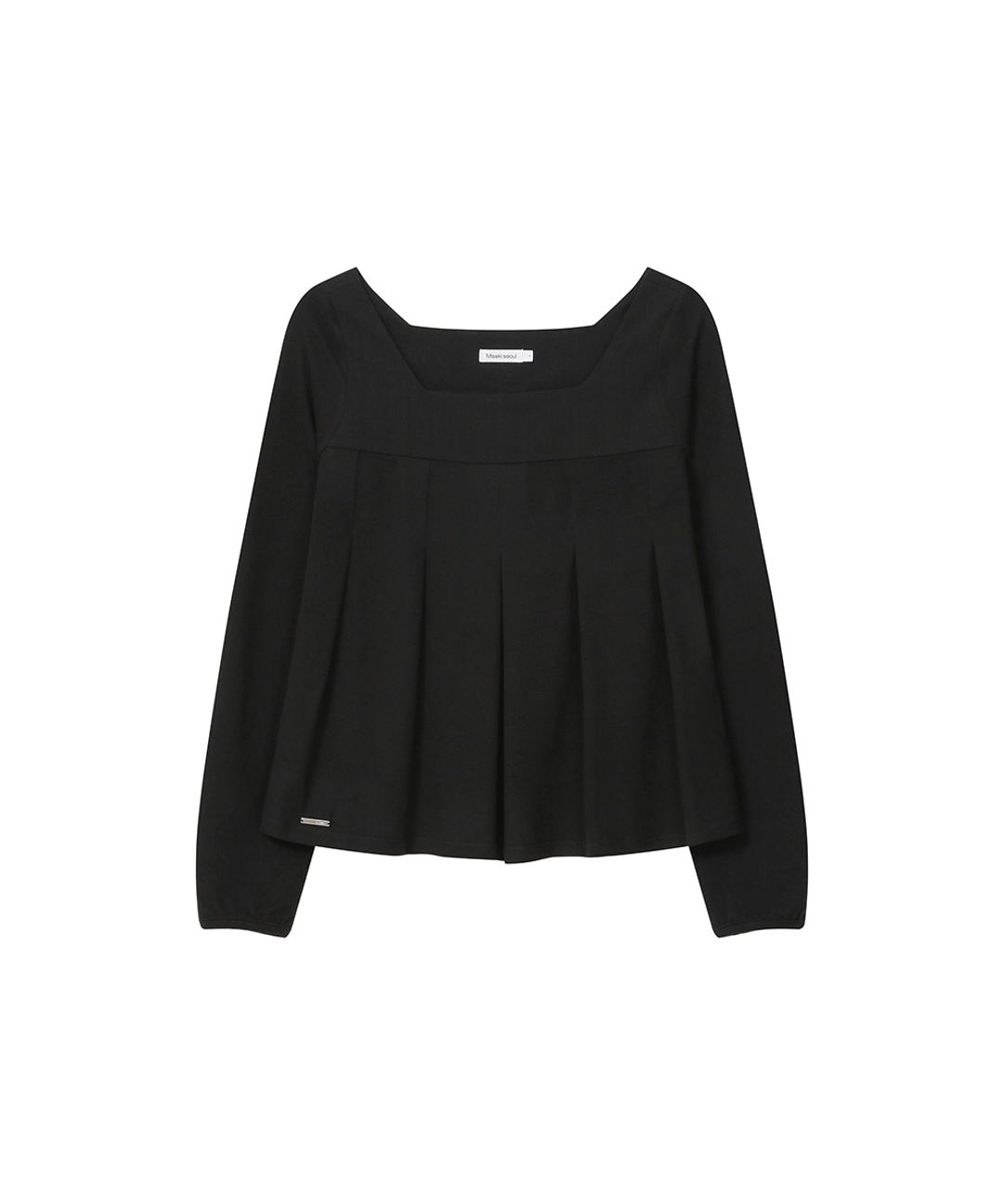 미세키서울 Accordion pleats top BLACK 상품 이미지 2