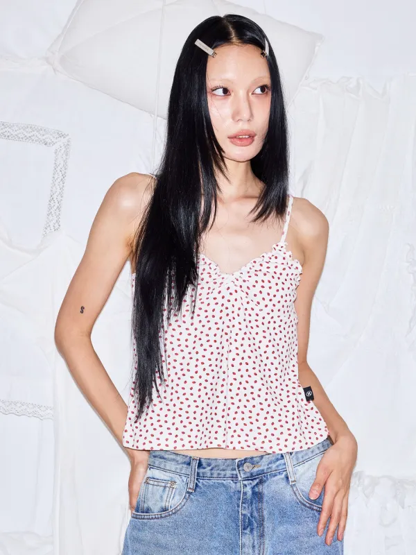 BERRY SHIRRING TOP - IVORY