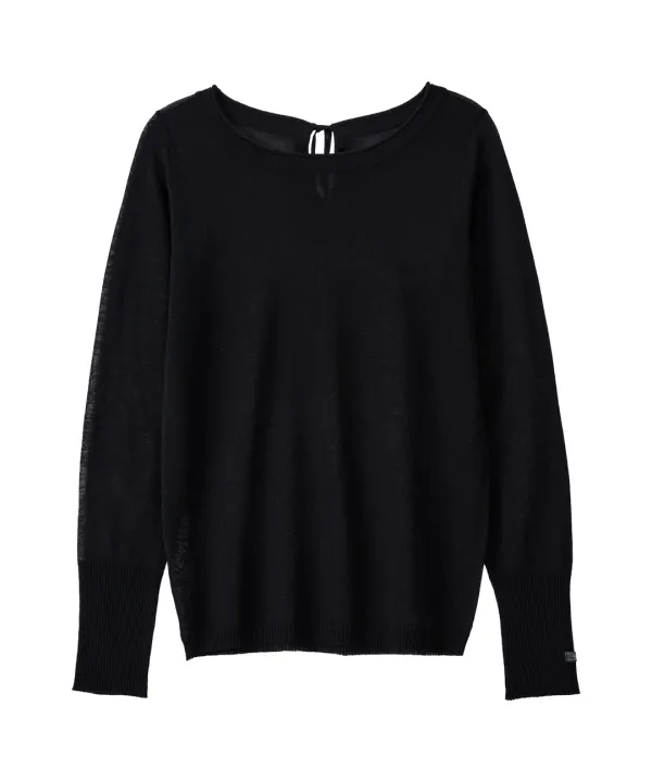Dewy Long Sleeve Knit-Black