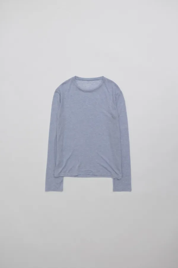 whisper box t-sh (melange blue)