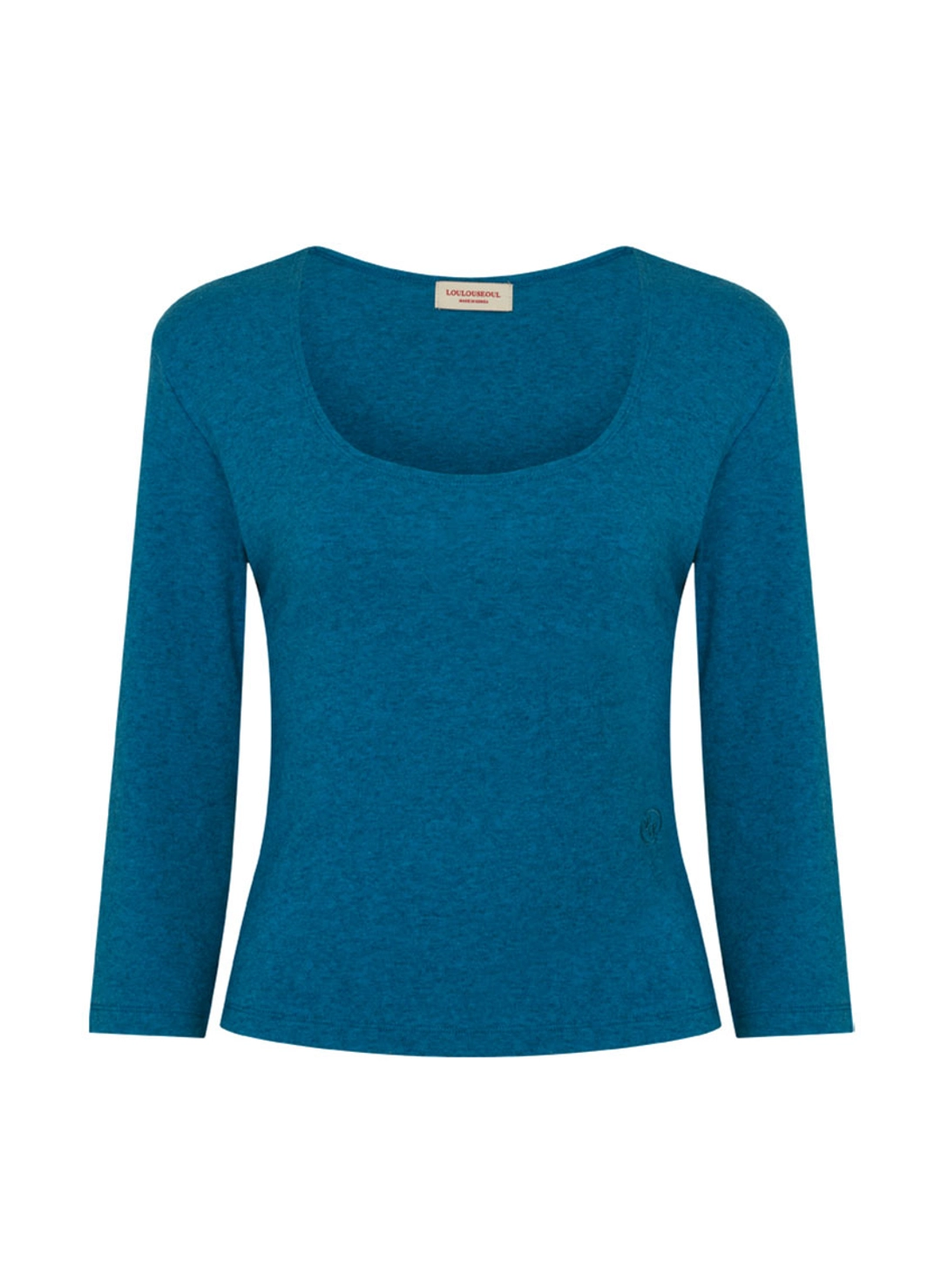 루루서울 Basic 3/4 Sleeve T-Shirt (Blue) 상품 이미지 3
