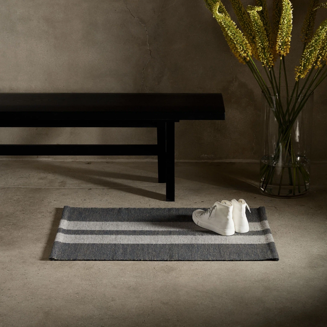 제임스펄스 Double Stripe Entry Mat - Guntmetal Marle/Pearl Grey 상품 이미지 1