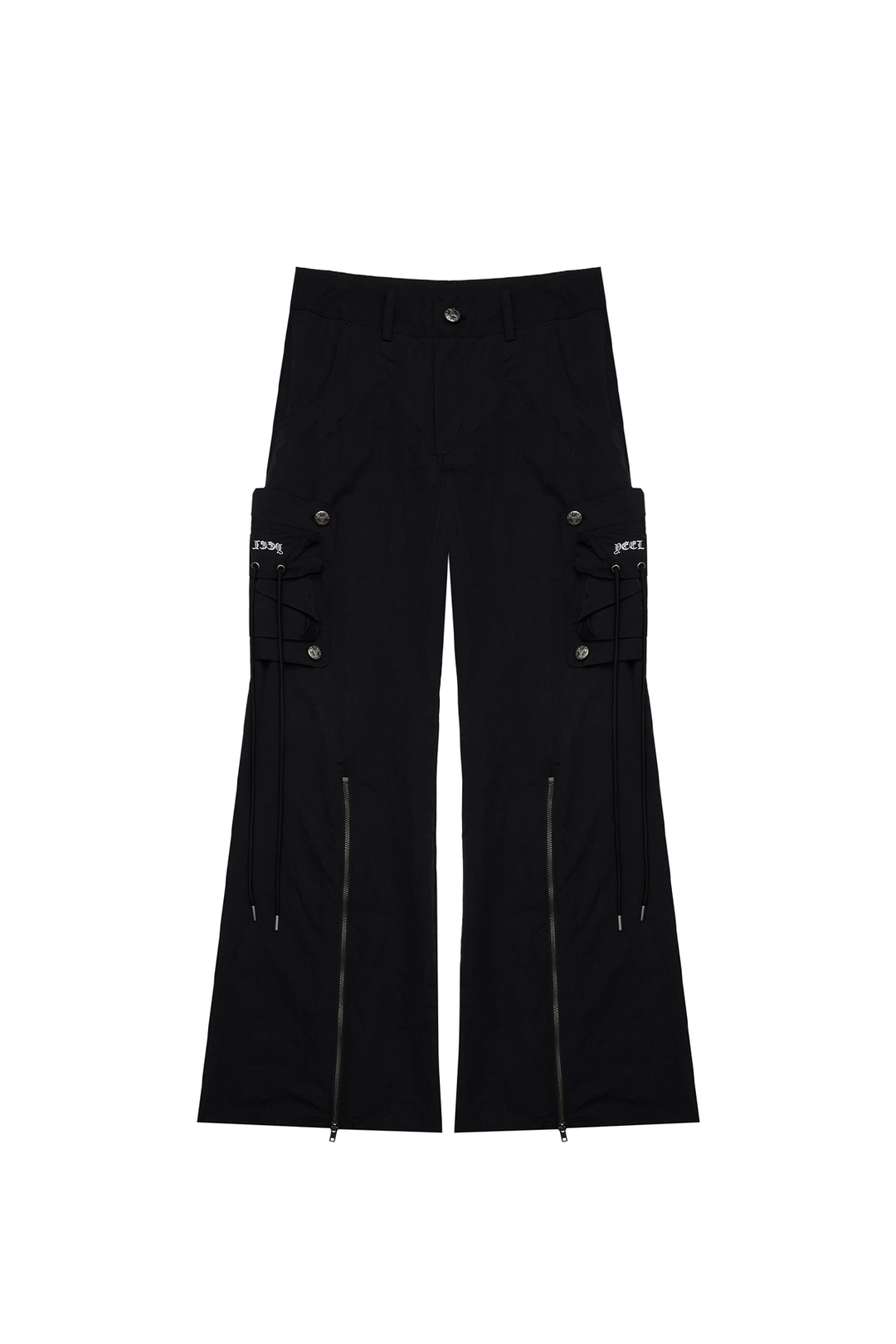 와이이이엘 MULTI-ZIPPER NYLON PANTS BLACK 상품 이미지 3