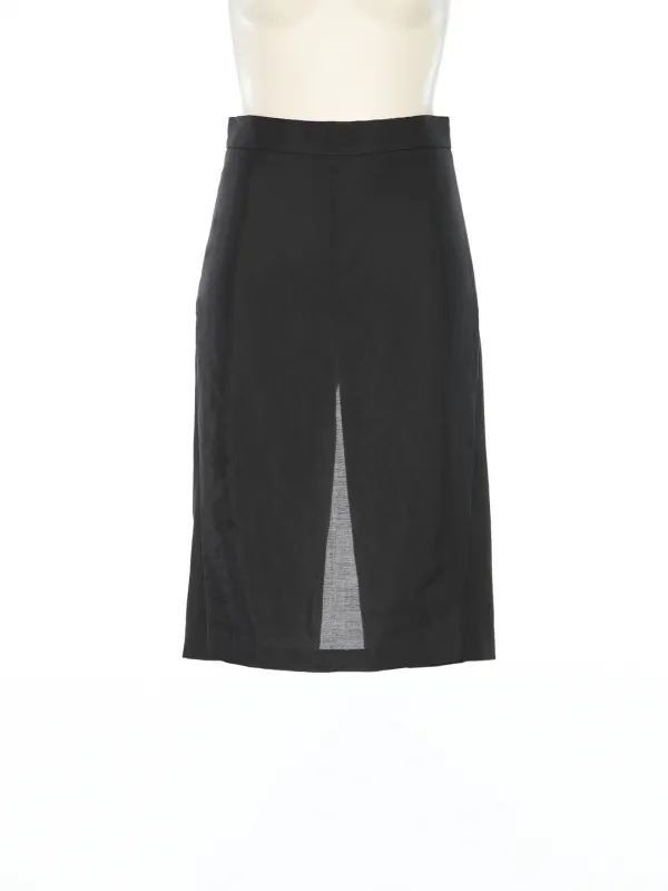PS25 BLACK HYBRID SHEER SKORTS