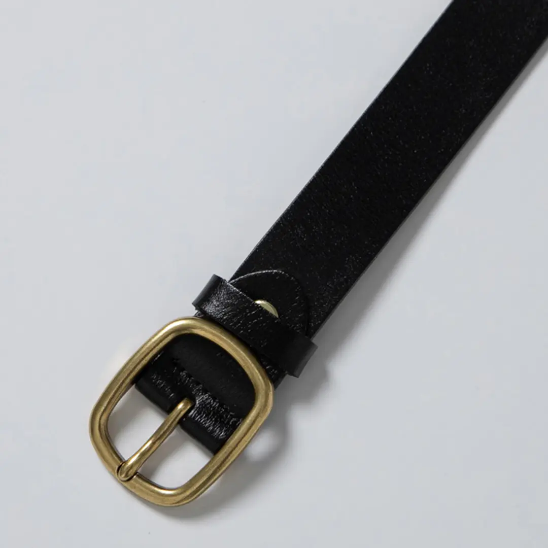 아뜰리에 나인 (Z-BT-0007)REAL LEATHER GOLD BUCKLE BELT 상품 이미지 3