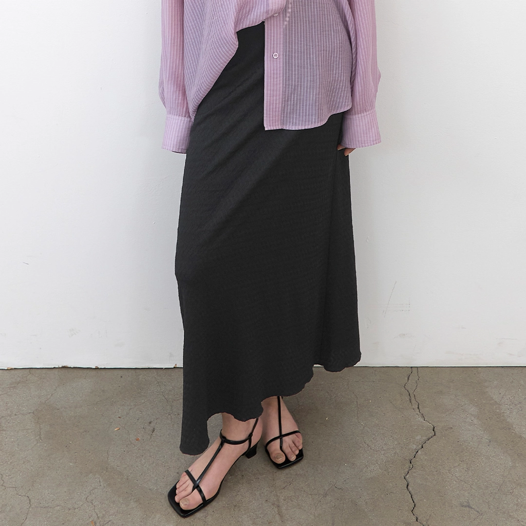 아뜰리에 나인 (SK-5080)HERRINGBONE TEXTURE SEMI A SKIRT 상품 이미지 1