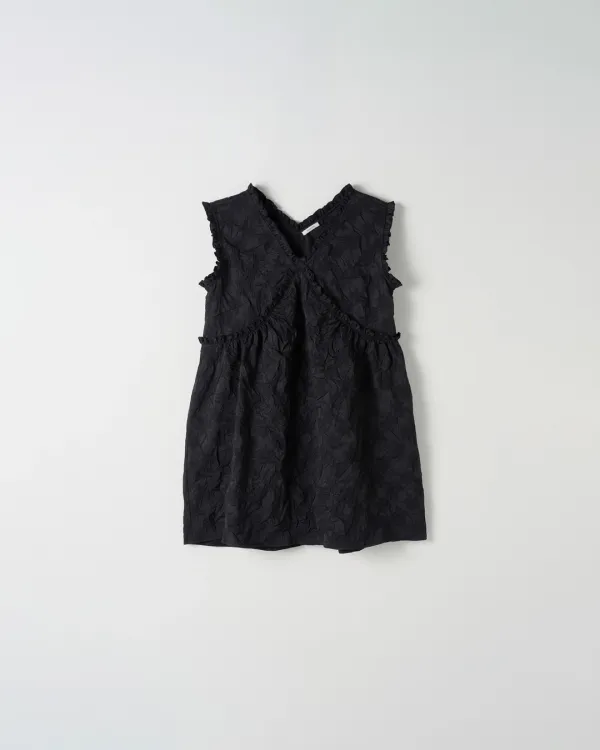 [2nd] Crinkle Sleeveless Dress [BLACK]