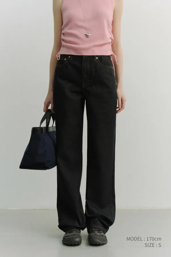 ESSENTIAL STRAIGHT FULL LENGTH JEANS RAW DENIM_UDPA6A217N1