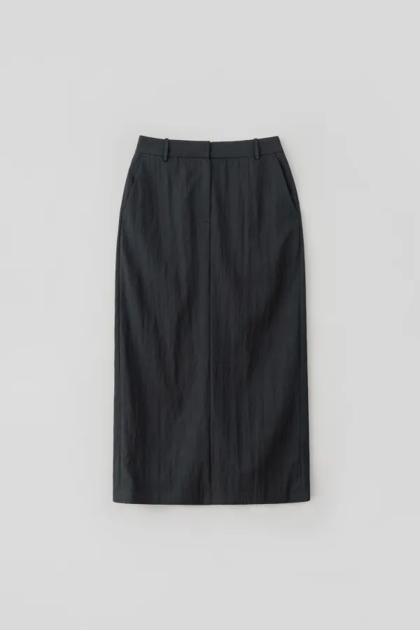 Summer Tailored Skirt_Dark Navy