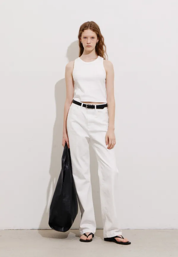 STRAIGHT WHITE DENIM