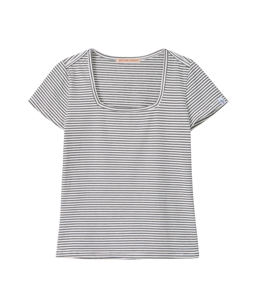 비터셀즈 Essential ST Square Neck Tee-White 상품 이미지 1