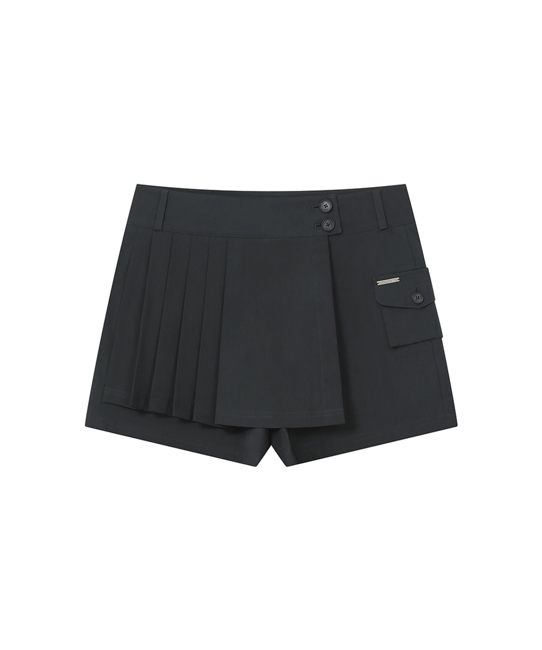 미세키서울 [레이 PICK] Pleats mini skort CHARCOAL 상품 이미지 1