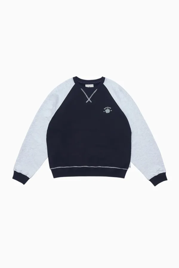 NTC X OHESHIO APPLE LOGO SWEATSHIRT, NAVY